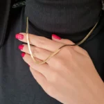 زنجیر ماری کد 2 سایز متوسط طلایی - Image 3