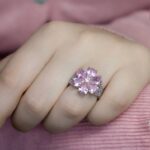 انگشتر ادا جواهری گل صورتی فری سایز
