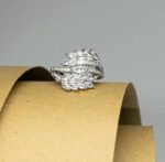 انگشتر دخترانه مینیمال مدل خوشه گندم