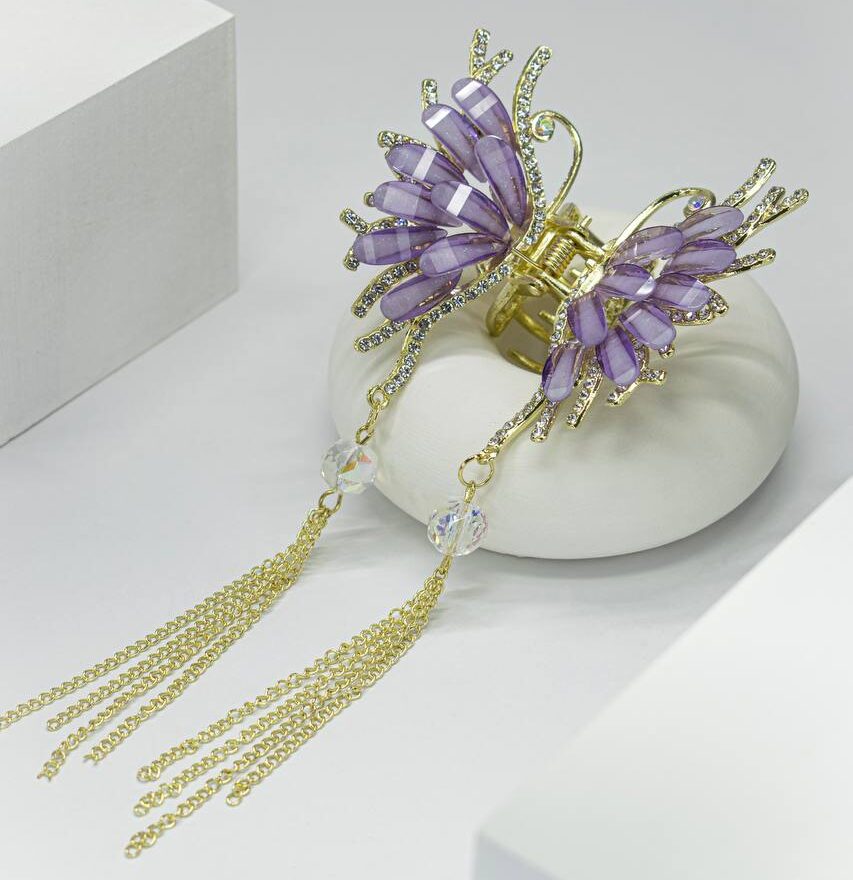 IMG_20250325_181219_522 کلیپس پروانه آویزدار بنفش - Image 1