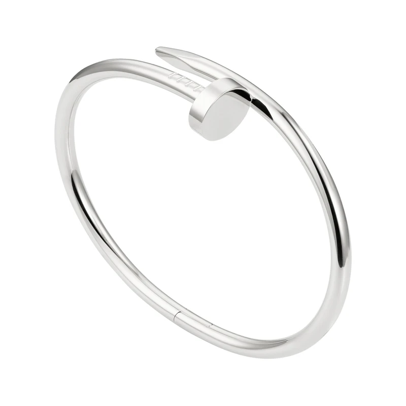 8040645 دستبند بنگل میخی رنگ نقره ای - Image 1