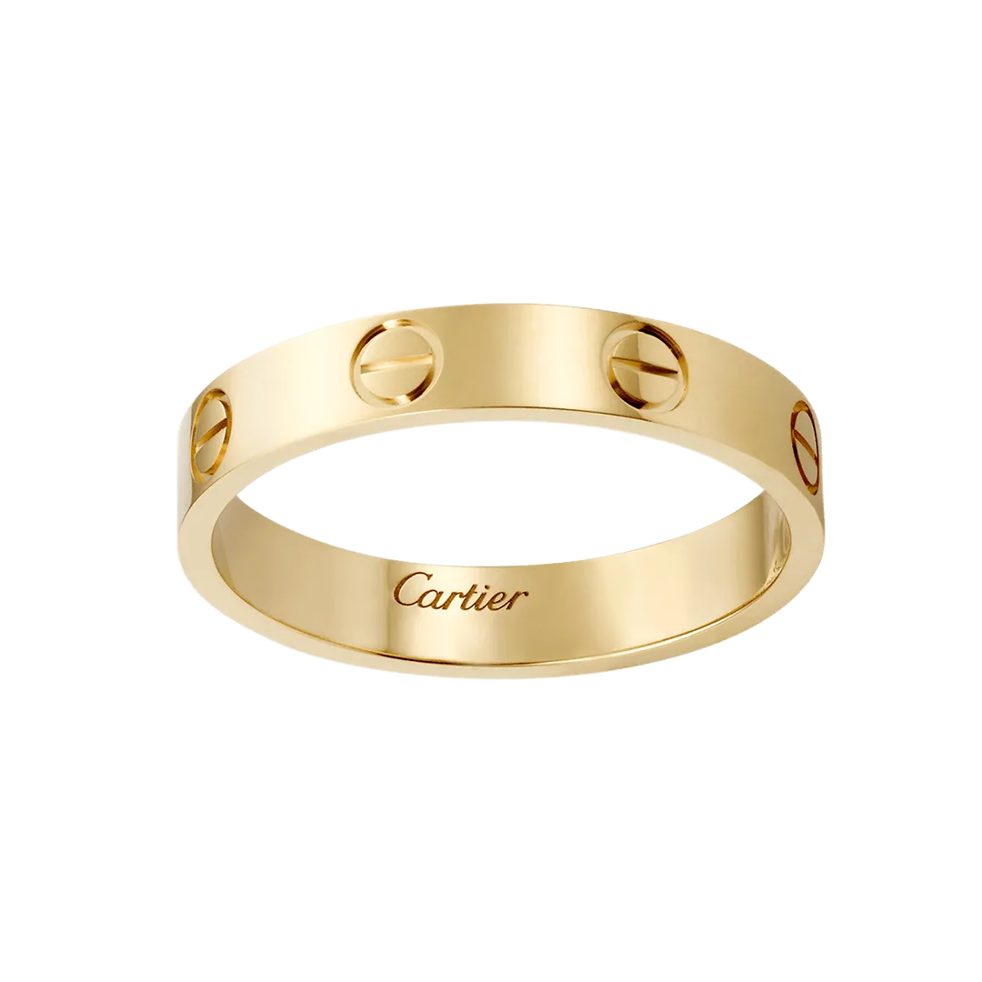 98706461 انگشتر لاو کارتیر طلایی رنگ مات - Image 1