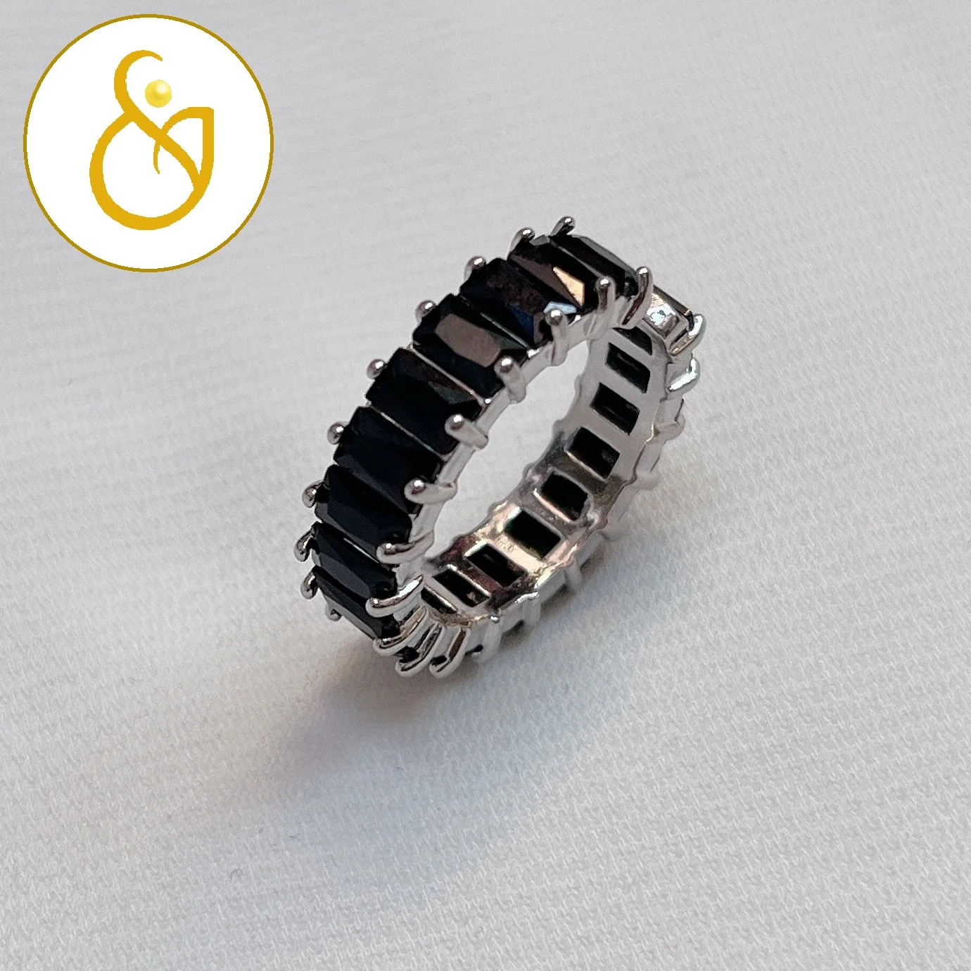 7835745 انگشتر تنیسی مشکی فری سایز - Image 1